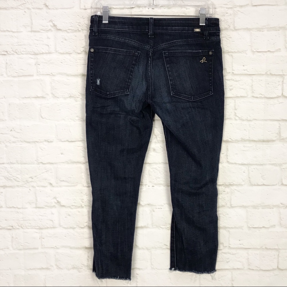 DL1961 Florence Vortex Distressed Raw Hem Capri 27 - Picture 5 of 8